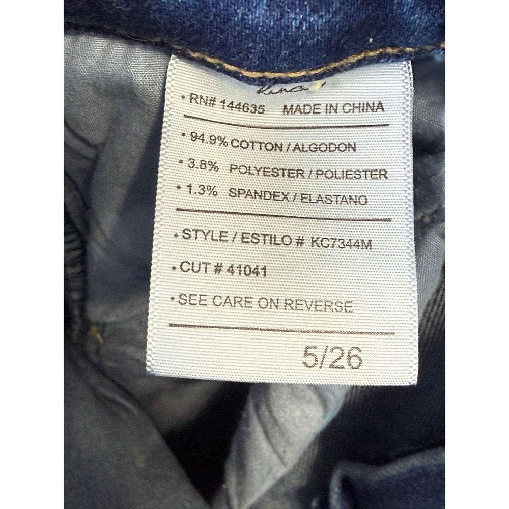KanCan Women Flare Jeans Blue Distressed High Rise Retro Boho 26/32 - Picture 7 of 7